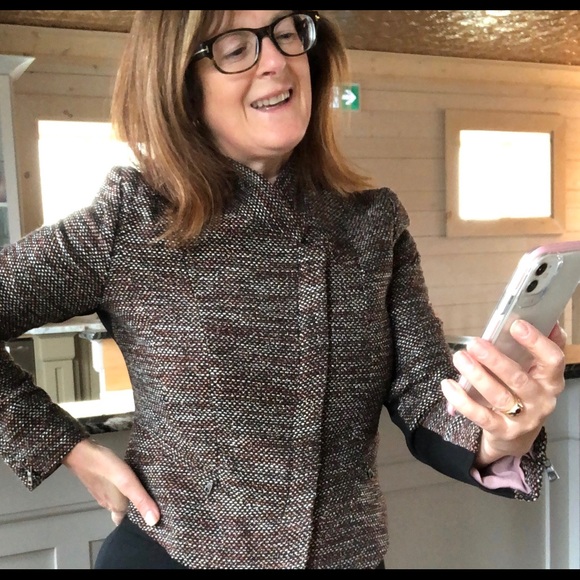 Ann Taylor fitted moto style jacket